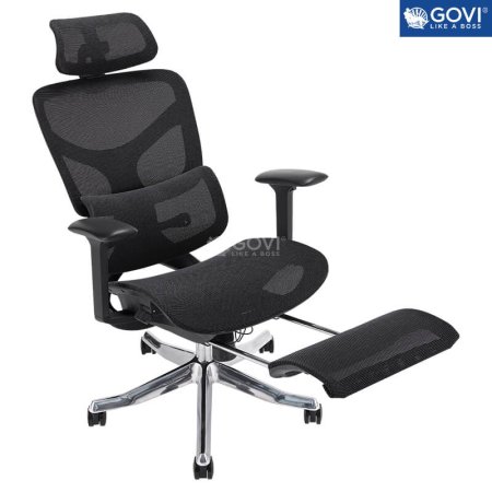 GHẾ CÔNG THÁI HỌC ERGONOMIC DS FUTURE ALEX 04 BLACK FOOTREST