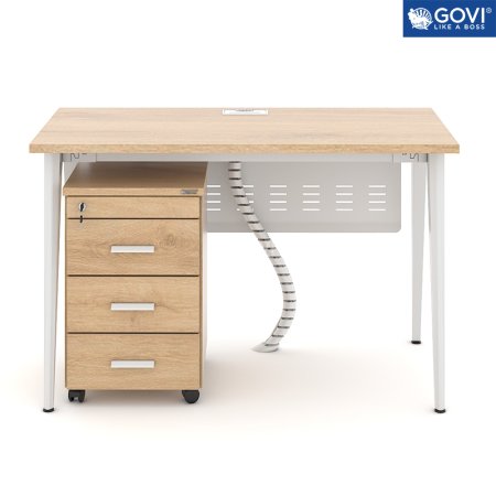 BÀN LÀM VIỆC GAI01B KHUNG TRẮNG