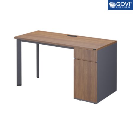 BÀN LÀM VIỆC OVAL OV03 KHUNG ĐEN