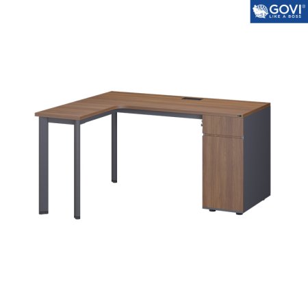 BÀN LÀM VIỆC OVAL OV04 KHUNG ĐEN
