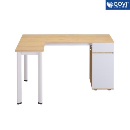 BÀN LÀM VIỆC OVAL OV04 KHUNG TRẮNG