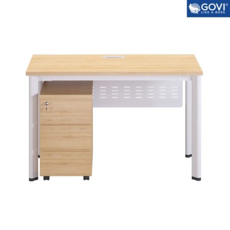 BÀN LÀM VIỆC Oval OV01 KHUNG TRẮNG