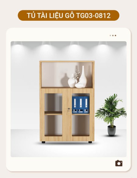 TỦ TÀI LIỆU GỖ TG03-0812