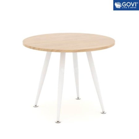 BÀN TRÒN B01 KHUNG TRẮNG