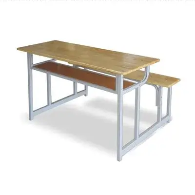 BÀN HỌC SINH GHÉP LIỀN GHẾ GỖ CAO SU GHÉP THANH HS11